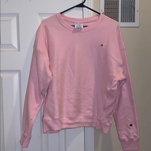 Champion Light Pink Crew Neck Sweatshirt